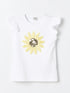LC Waikiki Crew Neck Embroidered Short Sleeve Girl T-Shirt
